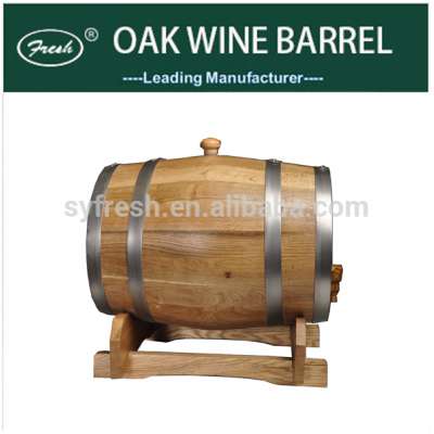 handmade 20L oak wine barrels with stainless hoop